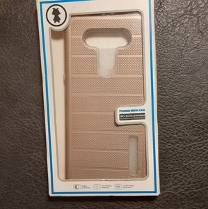 LG K51 Rose Gold Brushed Line Textured Case